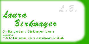laura birkmayer business card